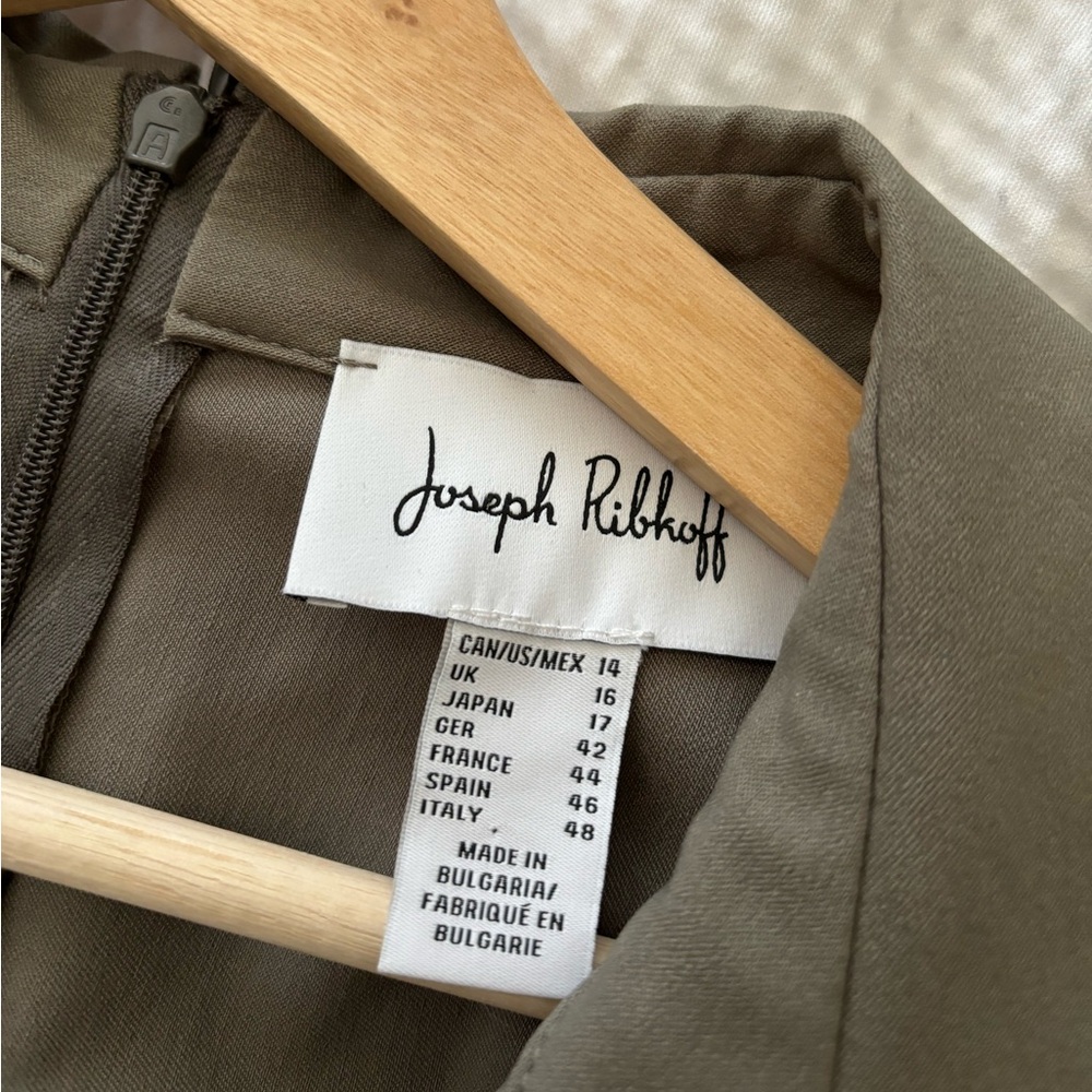 Joseph Ribkoff Ruched Mini Shirt Button Dress - Picture 9 of 11